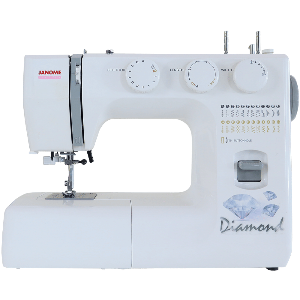 จักรเย็บผ้า JANOME รุ่น OMJ743DM DIAMOND แมคคานิค สีขาว (กระเป๋าหิ้ว)_0